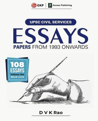 UPSC Civil Services 2023: Es says (Papers from 1993 onwards) by DVK Rao - G K Publications (P) Ltd - cover