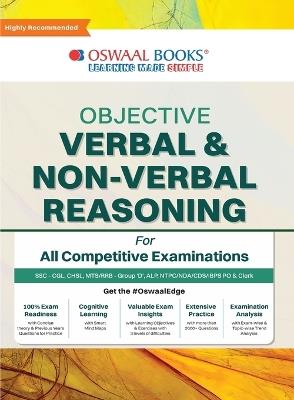 Oswaal Objective Verbal & Non-Verbal, Reasoning for all Competitive Examination, Chapter-wise & Topic-wise, A Complete Book to Master Reasoning! - Oswaal Editorial Board - cover