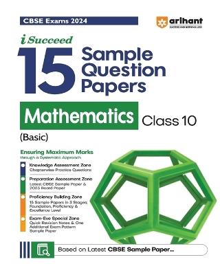 Arihant CBSE Sample Question Papers Class 10 Mathematics (Basic) Book for 2024 Board Exam - Pawan Rawal,Anurag Chaudhary - cover