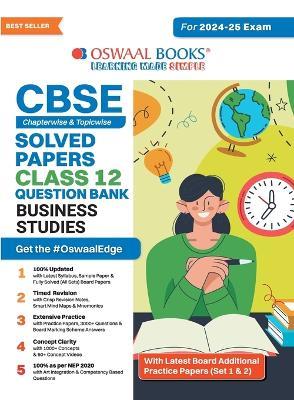Oswaal CBSE Question Bank Class 12 Business Studies, Chapterwise and Topicwise Solved Papers For Board Exams 2025 - Oswaal Editorial Board - cover
