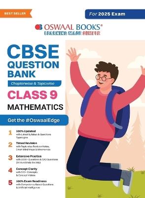Oswaal CBSE Question Bank Class 9 Mathematics, Chapterwise and Topicwise Solved Papers For 2025 Exams - Oswaal Editorial Board - cover