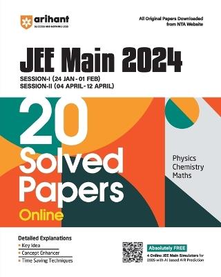 Jee Main 2024 20 Solved Papers (Session 1/2) - Deepak Paliwal - cover