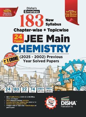 Disha's 179 New Syllabus Chapter-Wise + Topic-Wise Jee Main Chemistry Online (2025 - 2012) & Offline (2018 - 2002) Previous Years Solved Papers - Disha Experts - cover