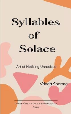 Syllables of Solace - Vrinda Sharma - cover