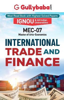 MEC-007 International Trade and Finance - Gullybaba Com Panel - cover