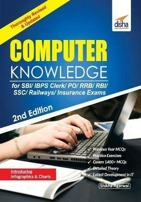 Computer Knowledge For Sbi Ibps Clerk Po Rrb Rbi Ssc Railways Insurance Exams - Shikha Agarwal - cover