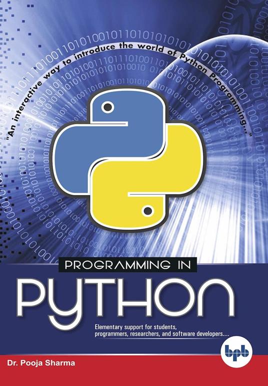 Programming in Python - Pooja Dr Sharma,Na - cover