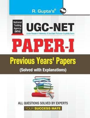 Nta-Ugc-Net (Paper-I) Previous Years' Papers (Solved) - Rph Editorial Board - cover