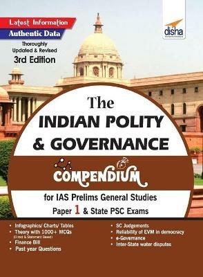 The Indian Polity & Governance Compendium for IAS Prelims General Studies Paper 1 & State Psc Exams - Disha Experts - cover