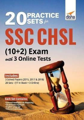 20 Practice Sets for SSC CHSL (10 + 2) Exam with 3 Online Tests - Disha Experts - cover