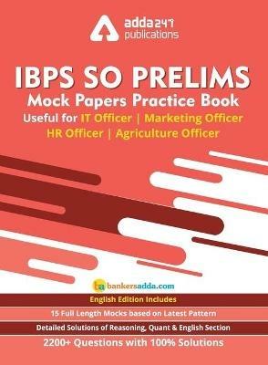 IBPS SO Prelims Mock Paper Practice Book For IT Officer/ Agriculture Officer/ Marketing Officer/ HR Officer (In English Printed Edition) - Adda247 - cover