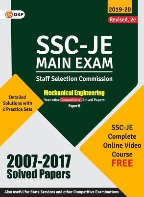 Ssc 2020: Junior Engineer - Mechanical Engineering Paper II - Conventional Solved Papers (2007-2017) - Gkp - cover