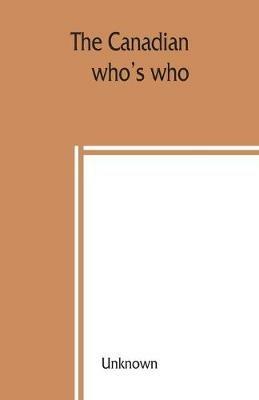 The Canadian who's who - cover