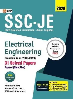 Ssc Je 2020: Electrical Engineering - Previous Years Solved Papers (2008-19) - Gkp - cover