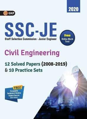 Ssc Je 2020 Civil Engineering 12 Solved Paper (2008-19) & 10 Practice Sets - Gkp - cover