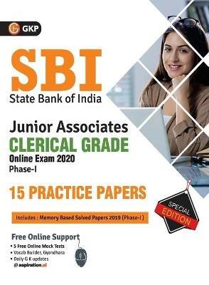 Sbi 2020: Clerical Grade Ph I Junior Associates - 15 Practice Sets - Gkp - cover