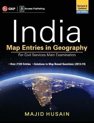India Map Entries in Geography for Civil Services Main Examination - Majid Husain - cover