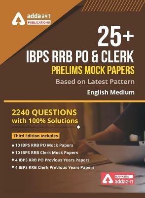 25+ IBPS RRB Mock Papers for PO & Clerk Book - Adda247 - cover
