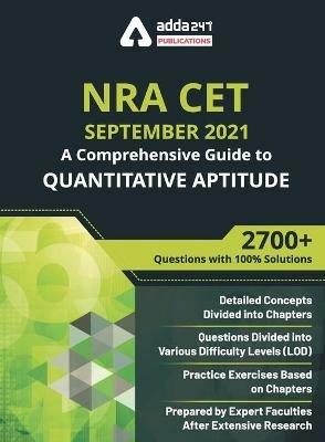 A Comprehensive Guide to Quantitative Aptitude for NRA CET Exam - Adda247 - cover