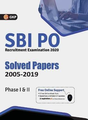 Sbi  2021 Probationary Officers' Phase I & II Solved Papers (2005-2019) - Gkp - cover