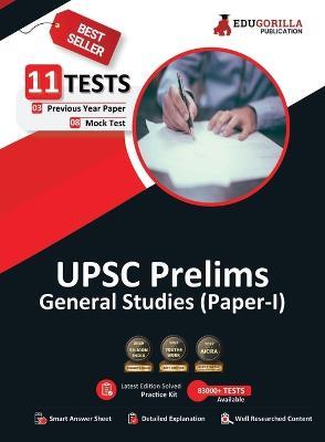 UPSC Prelims General Studies (Paper 1) Book 2023 (English Edition) - 8 Mock Tests and 3 Previous Year Papers (1300 Solved Objective Questions) with Free Access to Online Tests - Edugorilla Prep Experts - cover