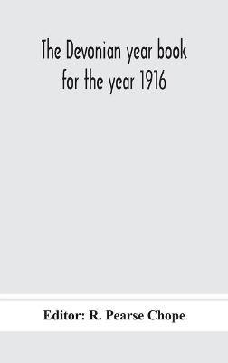 The Devonian year book for the year 1916 - cover