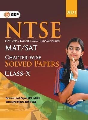 Ntse 2020-21 Class 10th (Mat + Sat) Chapter Wise Solved Papers (National Level 2012 to 2020 & State Level 2014 to 2020) - G K Publications (P) Ltd - cover
