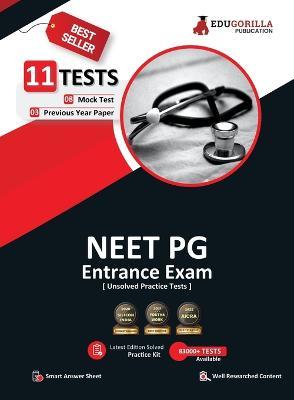 NEET PG Entrance Exam Preparation Book 2023 - 8 Mock Tests and 3 Previous Year Papers (3300 Unsolved Objective Questions) with Free Access To Online Tests - Edugorilla Prep Experts - cover