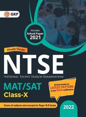 Ntse 2021-22: Class 10th (MAT + SAT) - Guide - G K Publications (P) Ltd - cover