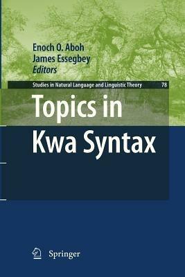 Topics in Kwa Syntax - cover