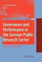 Governance and Performance in the German Public Research Sector: Disciplinary Differences - cover