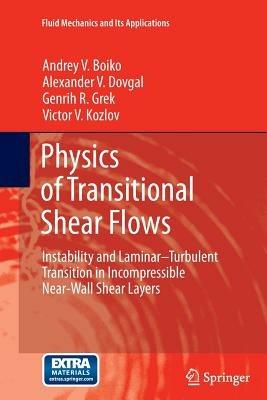 Physics of Transitional Shear Flows: Instability and Laminar–Turbulent Transition in Incompressible Near-Wall Shear Layers - Andrey V. Boiko,Alexander V. Dovgal,Genrih R. Grek - cover