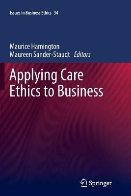 Applying Care Ethics to Business - cover
