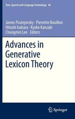 Advances in Generative Lexicon Theory