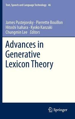 Advances in Generative Lexicon Theory - cover