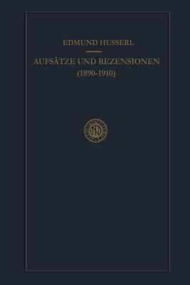 Aufsätze und Rezensionen (1890–1910) - Edmund Husserl,B. Rang - cover