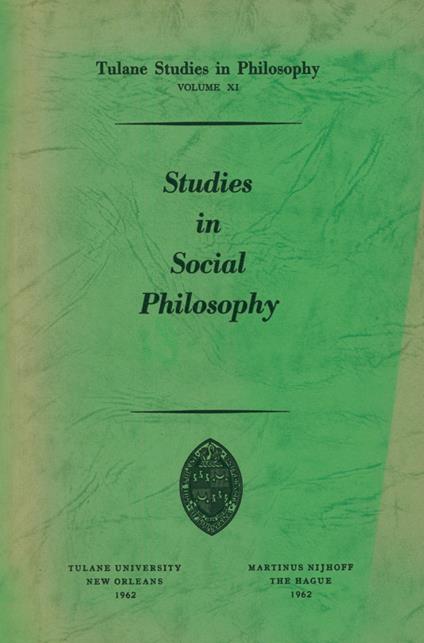 Studies in Social Philosophy