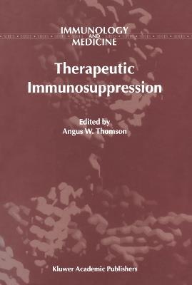 Therapeutic Immunosuppression - cover