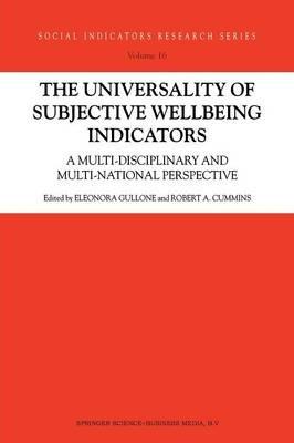 The Universality of Subjective Wellbeing Indicators: A Multi-disciplinary and Multi-national Perspective - cover