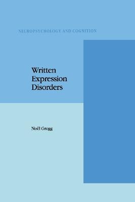 Written Expression Disorders - N. Gregg - cover
