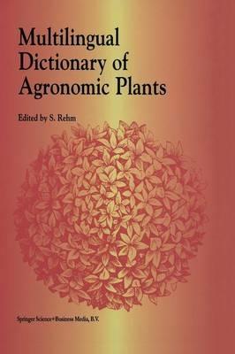 Multilingual Dictionary of Agronomic Plants - cover