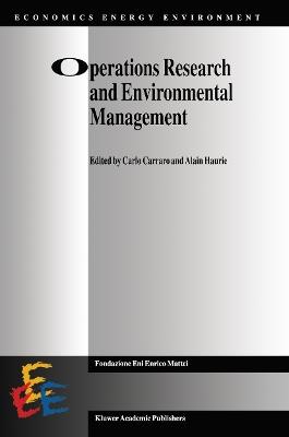 Operations Research and Environmental Management - cover