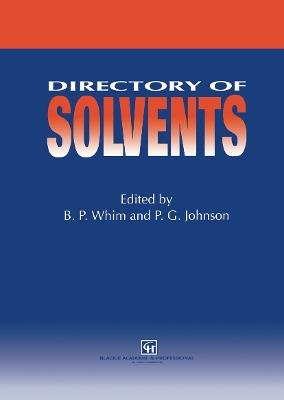 Directory of Solvents - cover