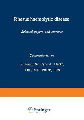 Rhesus haemolytic disease: Selected papers and extracts - cover