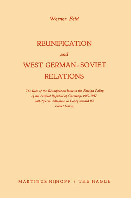 Reunification and West German-Soviet Relations
