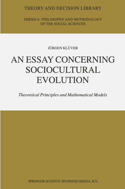 An Essay Concerning Sociocultural Evolution