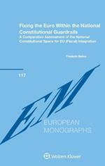 Fixing the Euro Within the National Constitutional Guardrails: A Comparative Assessment of the National Constitutional Space for EU (Fiscal) Integration