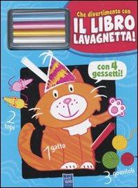 Il gatto Birba. Che divertimento con il libro lavagnetta. Con gadget - copertina