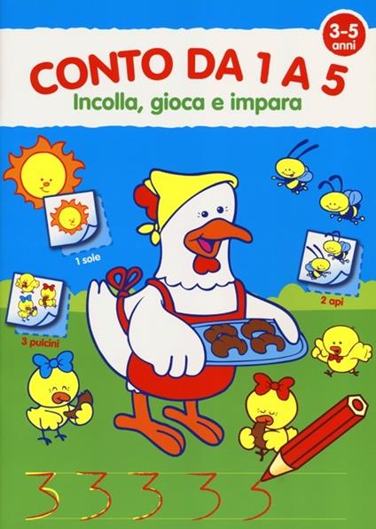 Conto da 1 a 5. Con adesivi - copertina