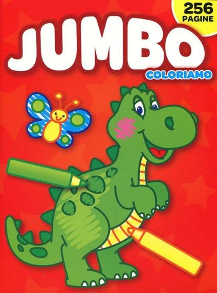 Jumbo coloriamo. Rosso - copertina